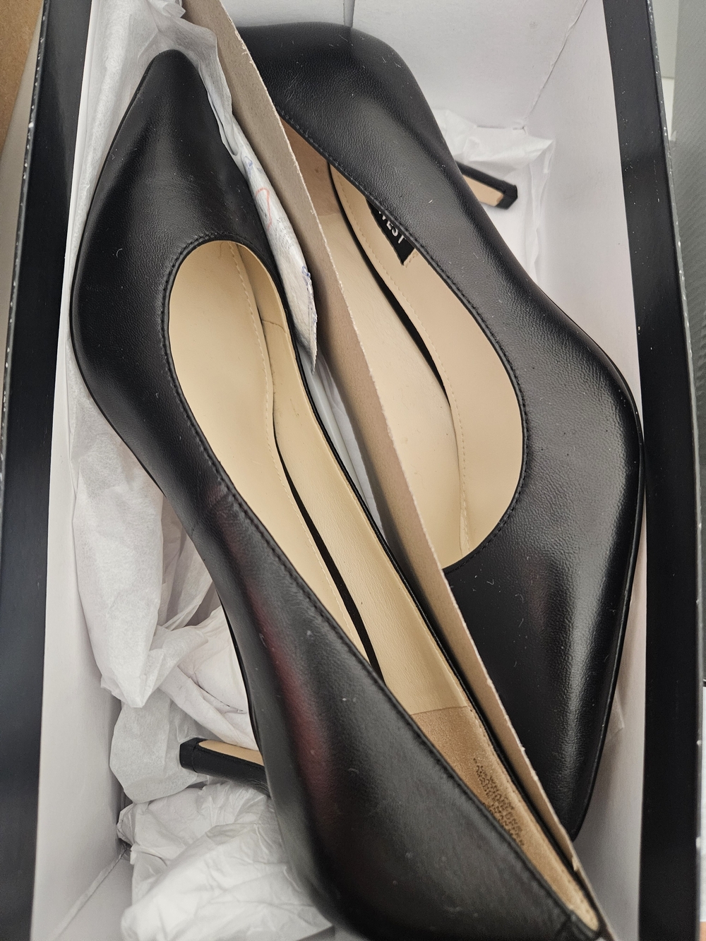 Nine West Black Pointed-Toe Stiletto Pumps